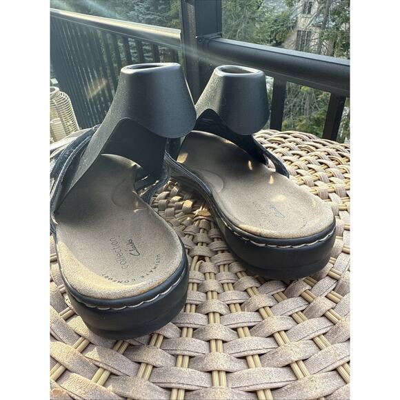 Clarks Women’s Leisa Cacti Sandal US 8 EU 39 Brown Leather Slide Adjustable Shoe - Picture 11 of 15